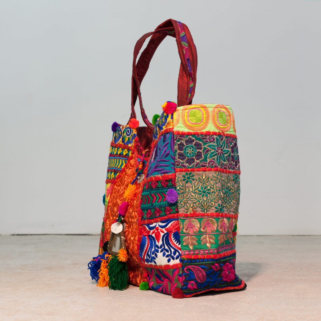Bohemian Patchwork Pattern Print Backpack main image 0