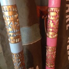 Three Tier Parasol wood carving detail