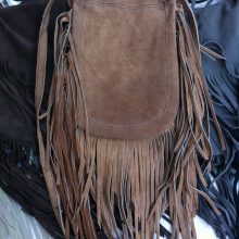 Suede Frill Bag back detail