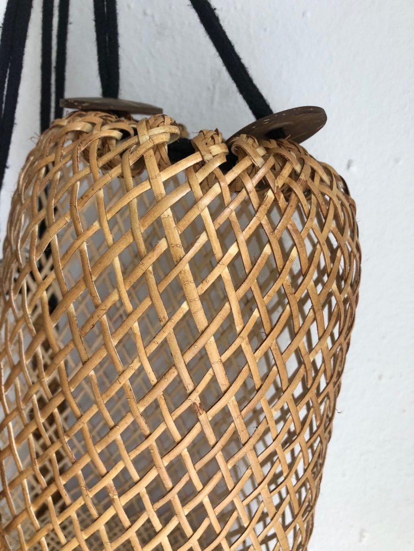 Open weave backpack detail