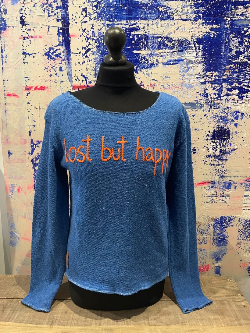 .lost.but happy sweater .lost. but happy handmade sweater from Can Kats boutique in Ibiza